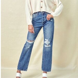KanCan Hilana Ultra High Rise 90's Boyfriend Jeans